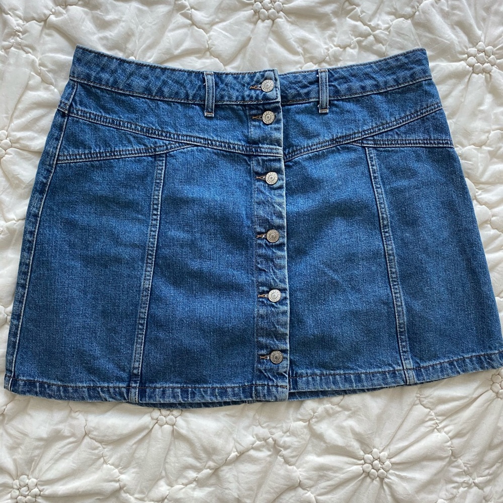 High waisted Denim Skirt